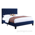 モダンなスタイルのKD布張りの柔らかいベッド寝室の家具